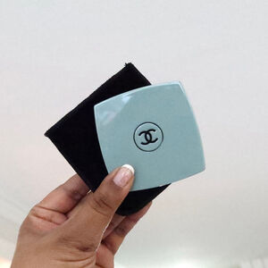 Chanel Double Mirror – Limited Edition Blue with Velvet Pouch